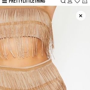 Pretty Little Thing Fringe Bandeau Top